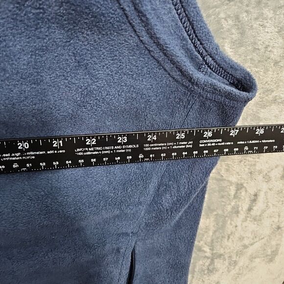 Columbia Men’s 2XL Fleece Zip Vest Navy Blue - Picture 6 of 10